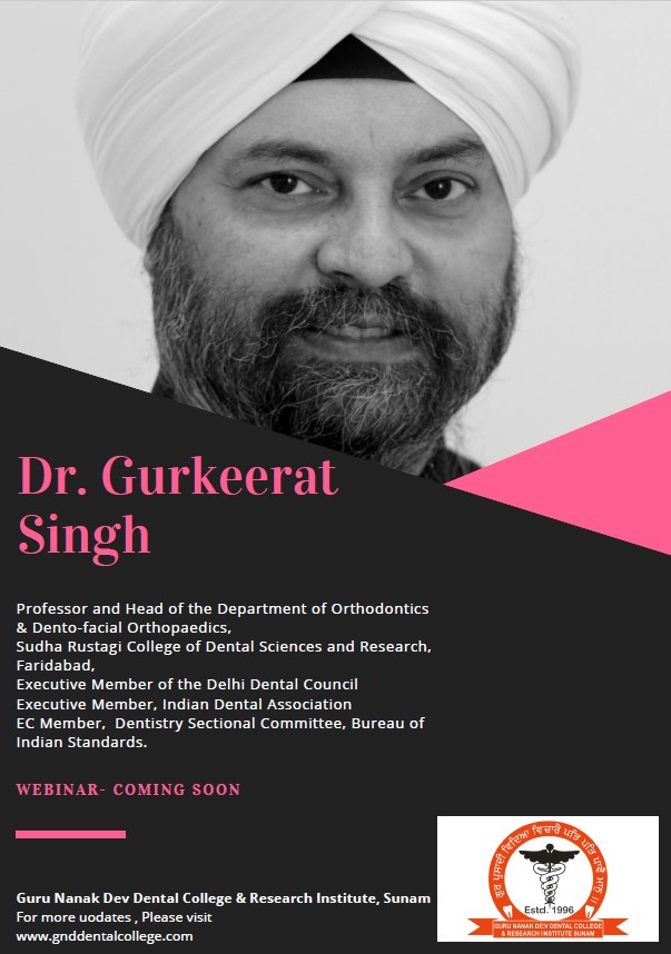 Webinar by Dr Gurkeerat Singh